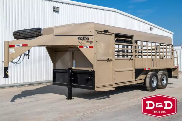 2026 Big Bend Trailers 20 Ft Deluxe Tack Stock Trailer