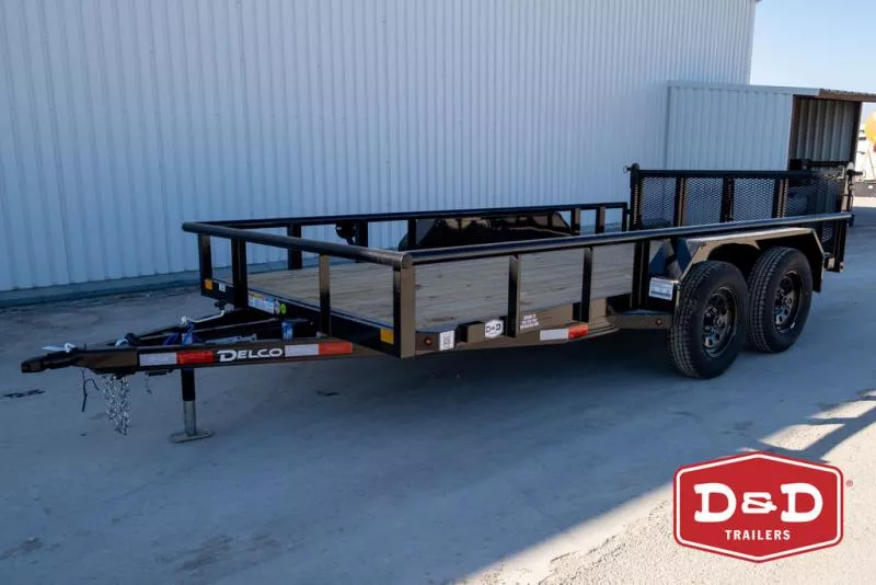 2026 Delco Trailers 14 Ft Pipe Top Utility Trailer 