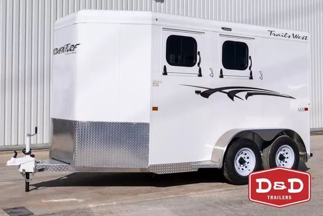 2026 Trails West? 2 Horse Adventure II MX Trailer