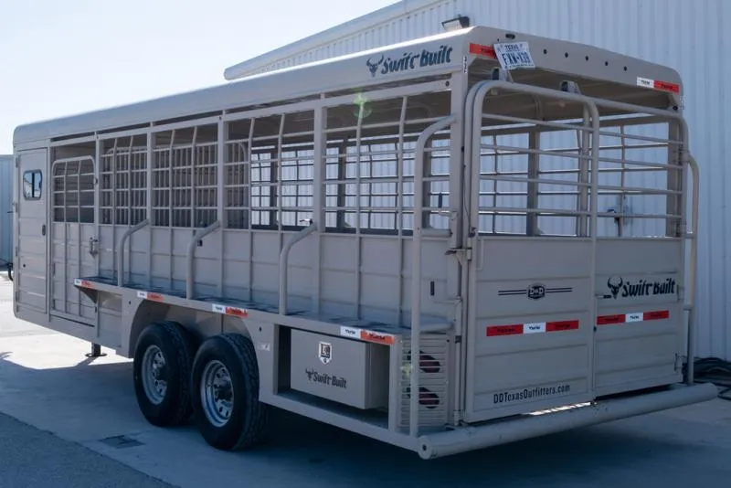 used Stock / Stock Combo Trailers Swift Built Trailers  for sale, in Seguin, TX Thumbnail 3
