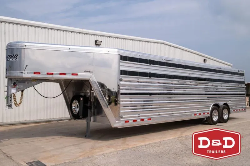 2025 Cimarron Trailers 28 Ft Lonestar Stock Trailer 