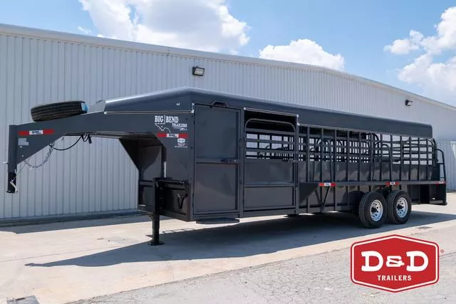 2025 Big Bend Trailers 24 Ft Deluxe Tack Stock Trailer 