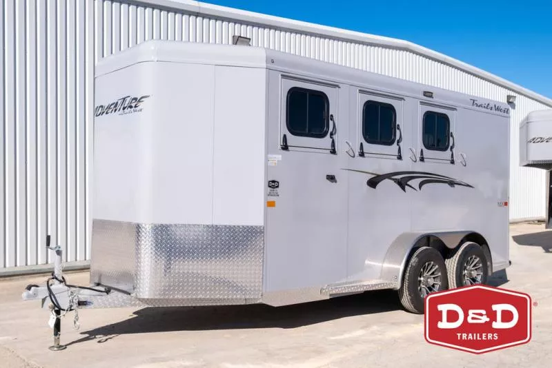2026 Trails West? 3 Horse Adventure II MX Trailer 