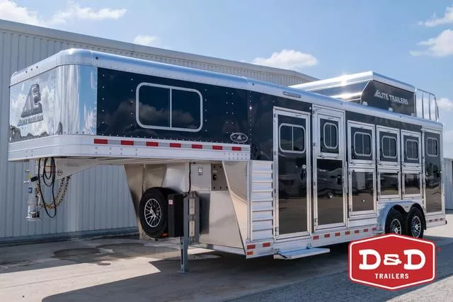 2026 Elite Trailers 4 Horse Trainer Trailer 