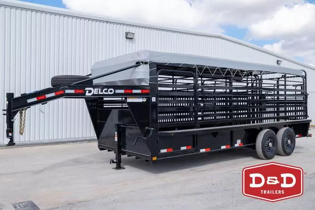 2026 Delco Trailers 20 Ft Bar Top Stock Trailer 