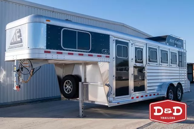 2026 Elite Trailers 4 Horse Mustang Trailer 