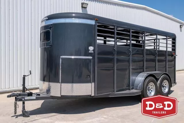 2025 Calico Trailers 17 Ft 2 Horse Stock Combo Trailer 