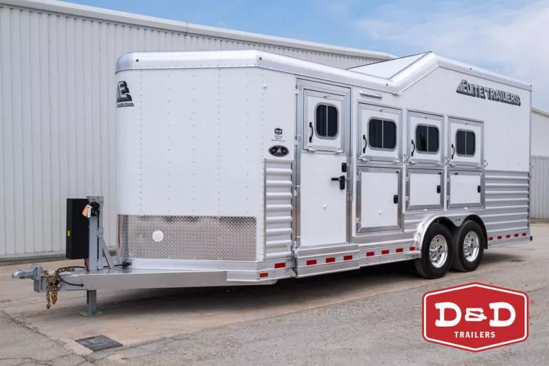 2025 Elite Trailers 4 Horse Slant Load Trailer 