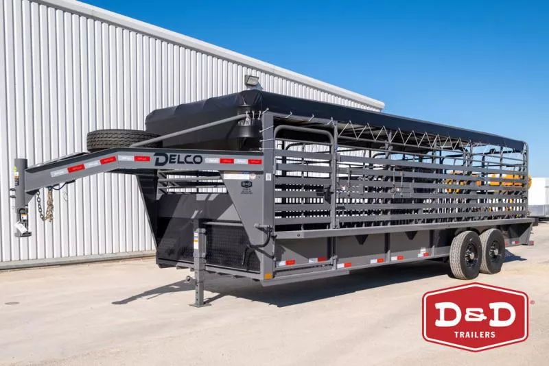 2026 Delco Trailers 24 Ft Bar Top Stock Trailer  