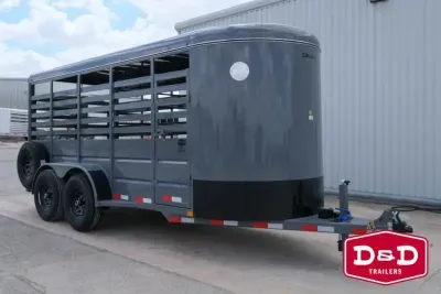 2026 Delco Trailers 16 Ft Stock Trailer 