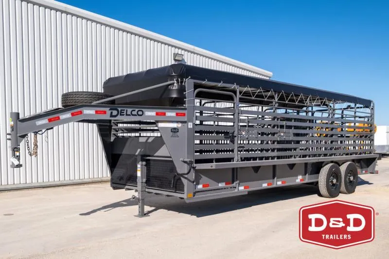 2026 Delco Trailers 24 Ft Bar Top Stock Trailer  