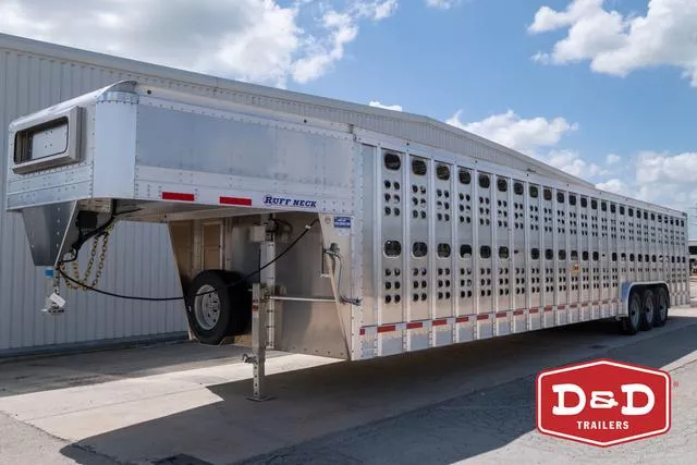 2026 Eby 39 Ft Rough Neck Punch Side Stock Trailer 