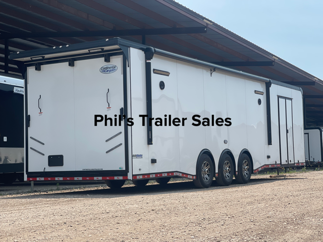 34' BATHROOM WITH MINI SPLIT Electric awning AUTO MASTER Car / Racing  Trailer enclosed trailer / Car Hauler