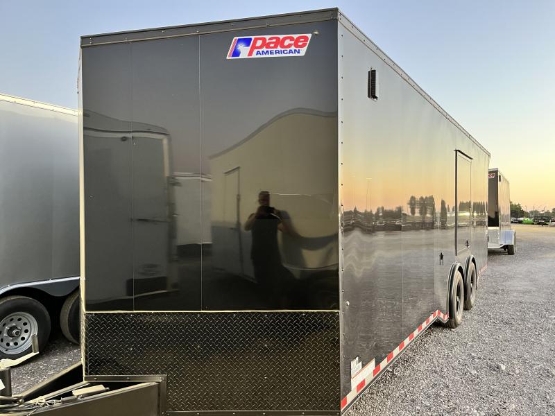 Pace American 24' + V NOSE ENCLOSED TRAILER 12 K TORSION AXLE RATING