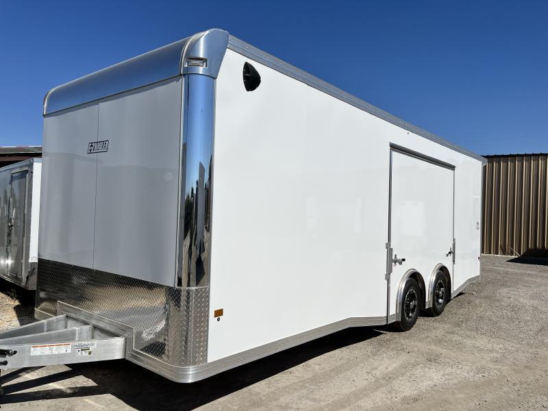  E-Z Hauler 24  ALUMINUM ENCLOSED TRAILER CAR HAULER Enclosed Cargo Trailer ESCAPE DOOR 