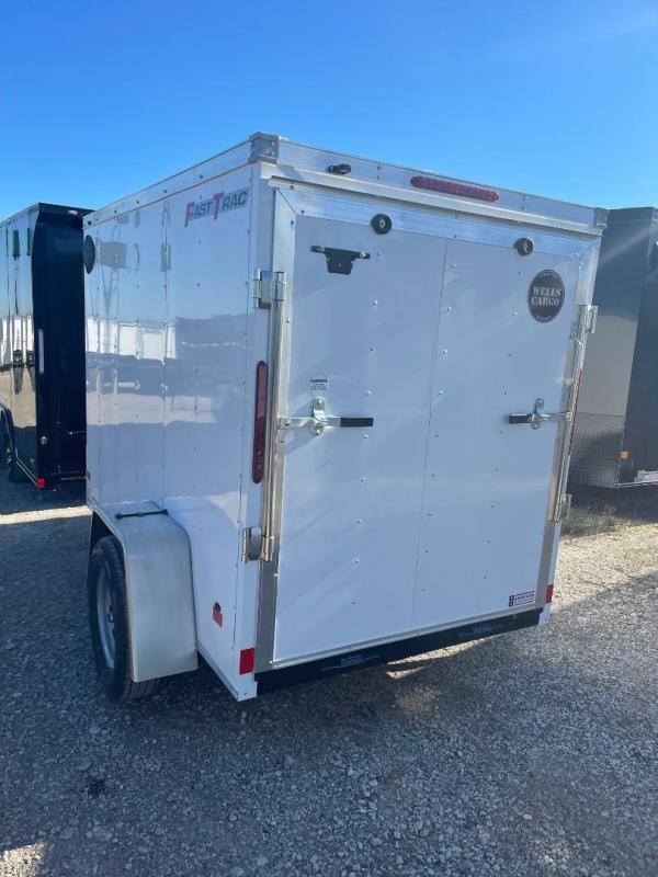 5x8 + V Wells Cargo RAMP Enclosed Trailer CARGO TRAILERS Enclosed