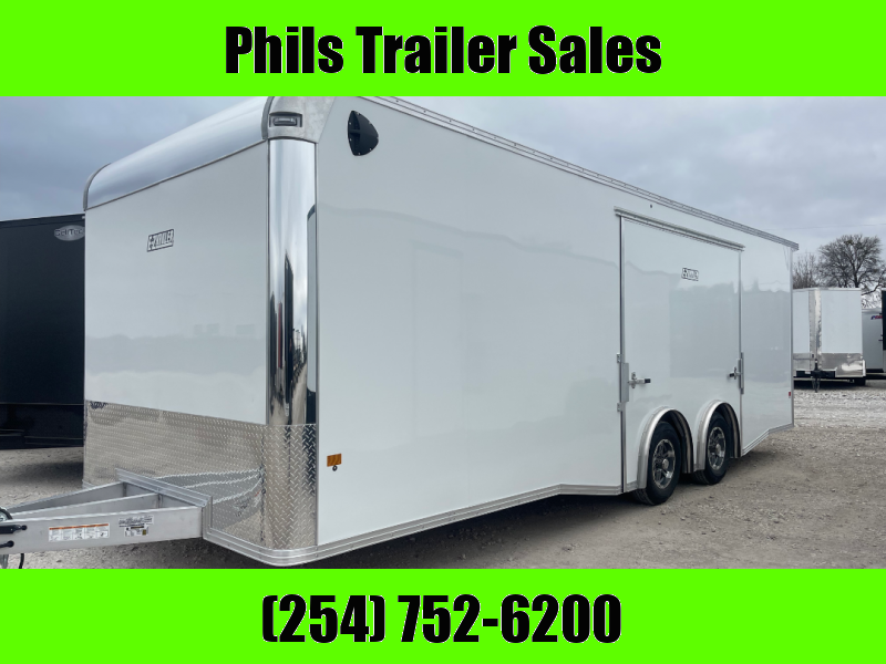 EZ Hauler 24' ALL ALUMINUM CAR HAULER LARGE ESCAPE DOOR FINISHED OUT