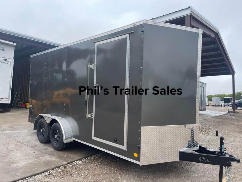 7X16 + V NOSE 7 FT INTERIOR   ENCLOSED TRAILER  CARGO TRAILER  Cargo / Enclosed Trailer