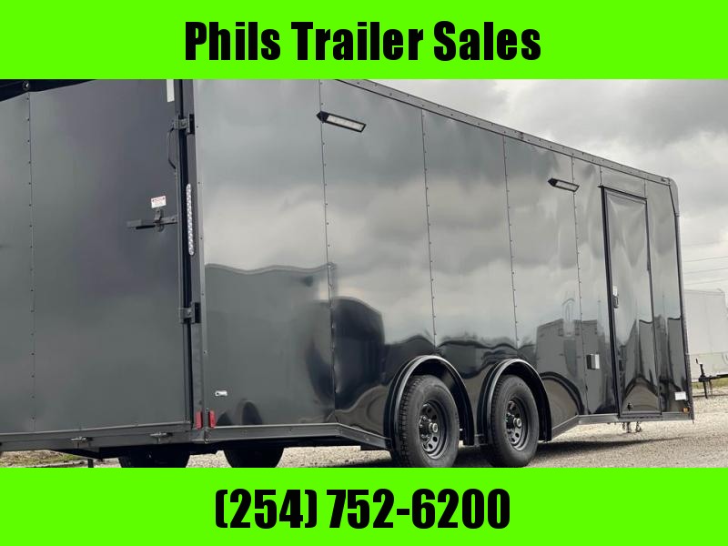 34 ENCLOSED RACE TRAILER ELECTRIC AWNING AND WHEEL WELL Car / Racing
