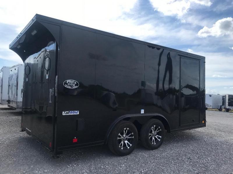 MOTORCYCLE TRAILER  8.5x16+ 3 v  BLACKED OUT LOADED Motorcycle Trailer ENCLOSED TRAILERS 