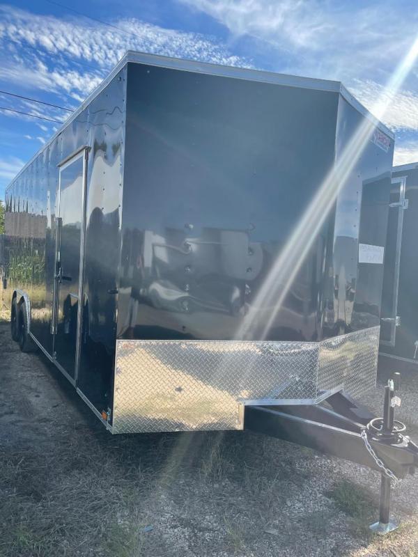 Pace American 8.5 x 24 + V nose 7 ft CAR HAULER Cargo / Enclosed Trailer Pace American 8.5 x 24 + V nose 7 ft CAR HAULER Cargo / Enclosed Trailer