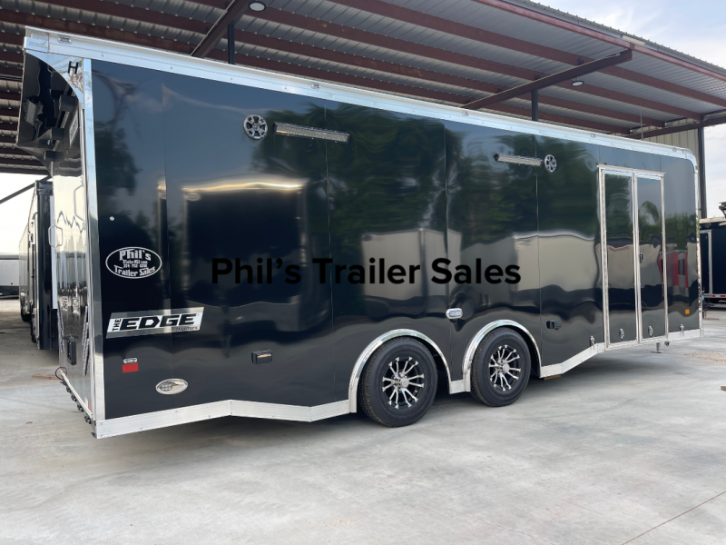 24' Haulmark Edge BLACK ENCLOSED RACE TRAILER  CAR HAULER  CARGO