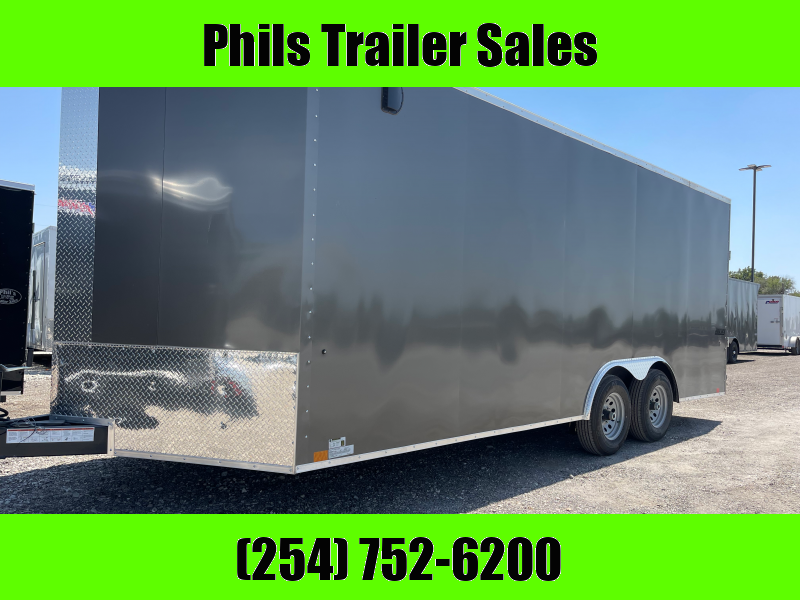 8.5X24  Pace American SE SCREWLESS  7 FT INTERIOR 5200 LB AXLES Slant Nose Enclosed Cargo Trailer