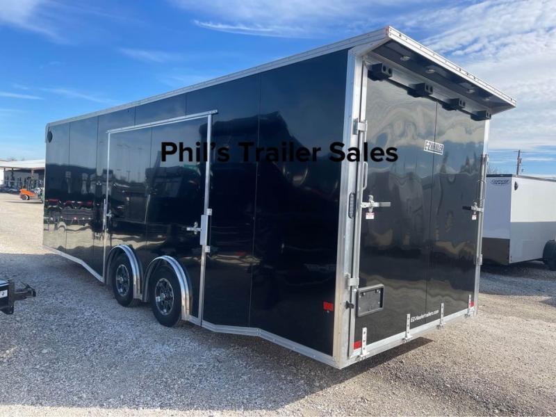 2023 EZ Hauler 24' ALL ALUMINUM CAR HAULER LARGE ESCAPE DOOR  FINISHED OUT  Car / Racing Trailer