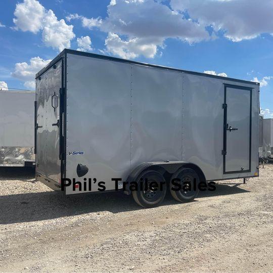 7X14 + V NOSE 7 FT INTERIOR  Continental Cargo ENCLOSED TRAILER  CARGO TRAILER  Cargo / Enclosed Trailer