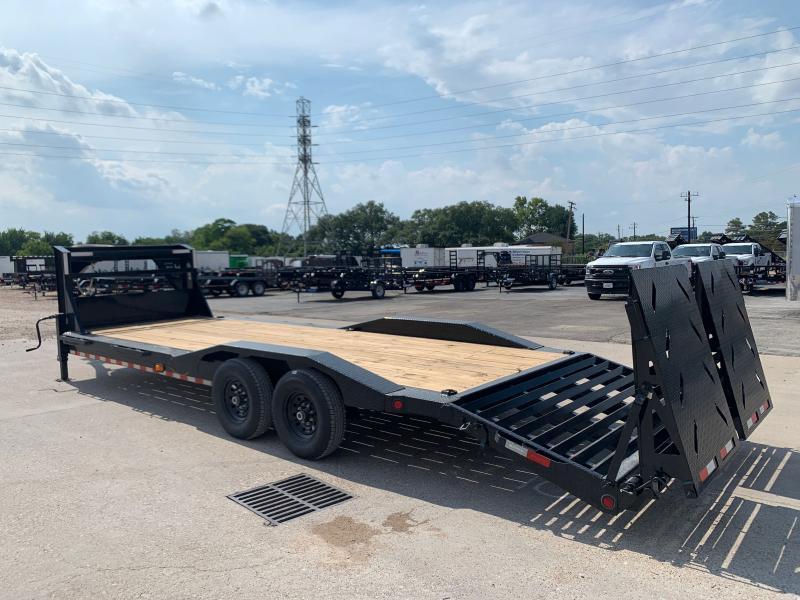 Iron Bull 102 X 30 IRON BULL GOOSENECK EQUIPMENT TRAILER  DRIVE OVER  Equipment Trailer