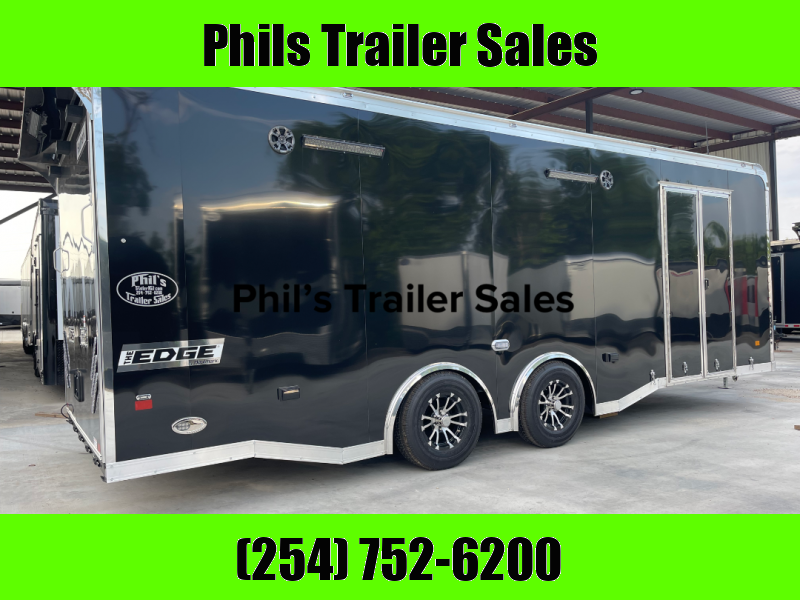  24' Haulmark Edge BLACK ENCLOSED RACE TRAILER  CAR HAULER  CARGO