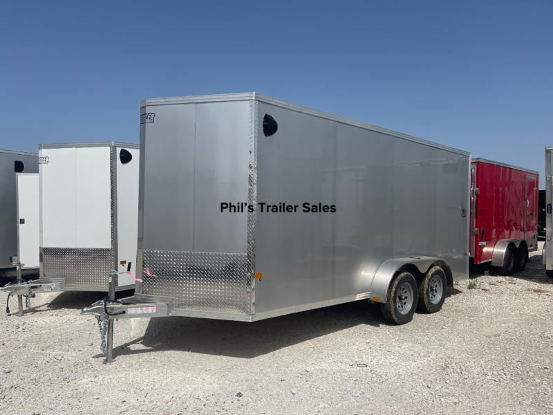 14' 7'1" INERIOR  ALL ALUMINUM ENCLOSED TRAILER UTV TRAILER  ONLY 1440 LBS Enclosed Cargo Trailer