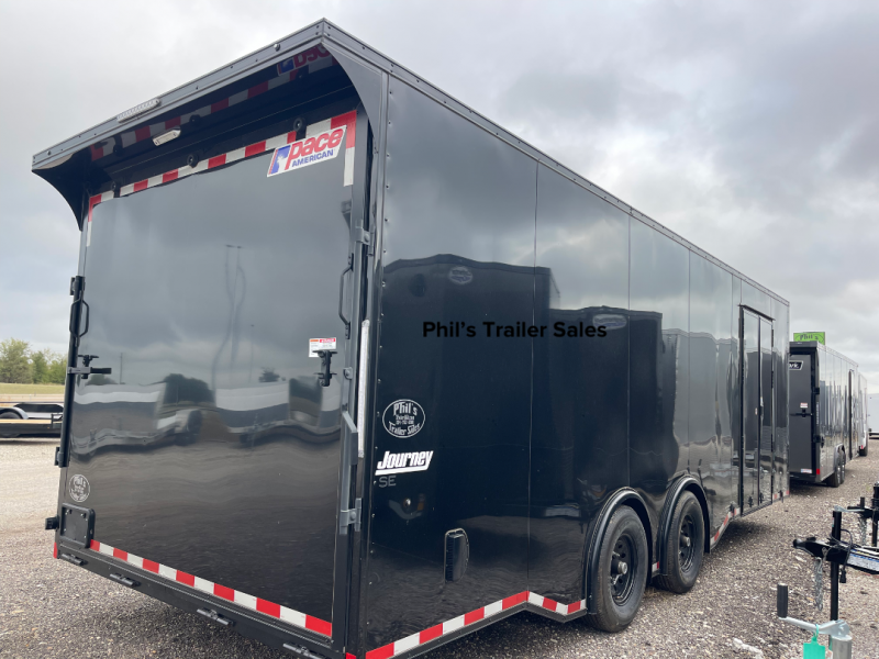 Pace American 24' + V NOSE ENCLOSED TRAILER 12 K TORSION AXLE RATING