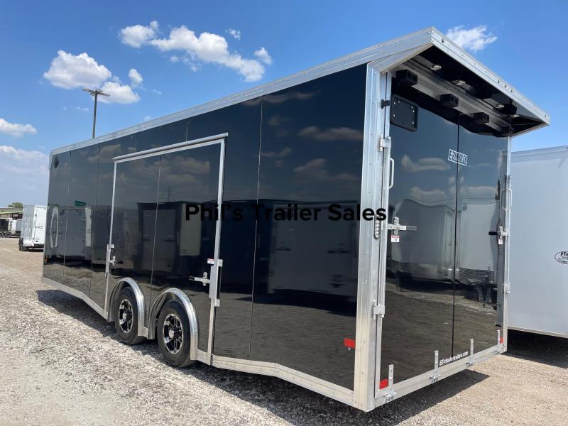 E-Z Hauler 24 ALUMINUM ENCLOSED TRAILER CAR HAULER Enclosed Cargo Trailer ESCAPE DOOR 