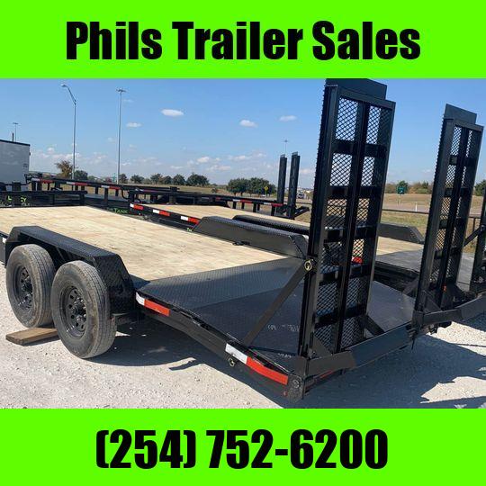 83X18 EQUIPMENT HAULER TRAILER THE TANK EQUIPMENT TRAILERS STAND UP