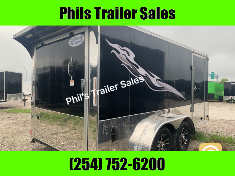 Continental Cargo 7x12+ 3 LOW HAULER  motorcycle trailer Enclosed  Motorcycle Trailer 