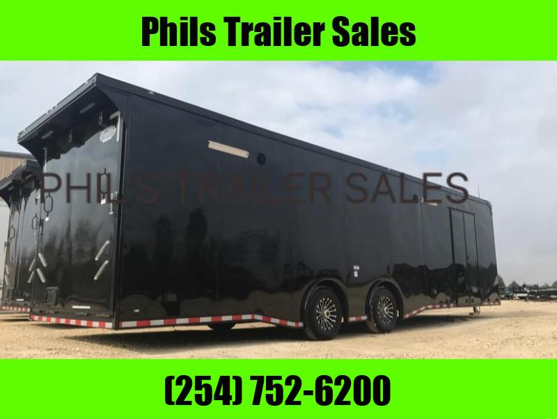  Continental Cargo Auto Master 32 FT BLACKED OUT STEREO / ENCLOSED CARGO / CAR HAULER