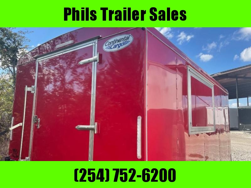 Concession Trailer Continental Cargo 8.5x16 Concession Vending / Concession Trailer Enclosed