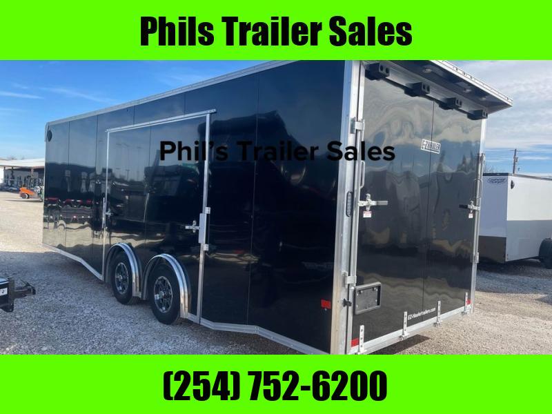 EZ Hauler 24' ALL ALUMINUM CAR HAULER LARGE ESCAPE DOOR FINISHED OUT