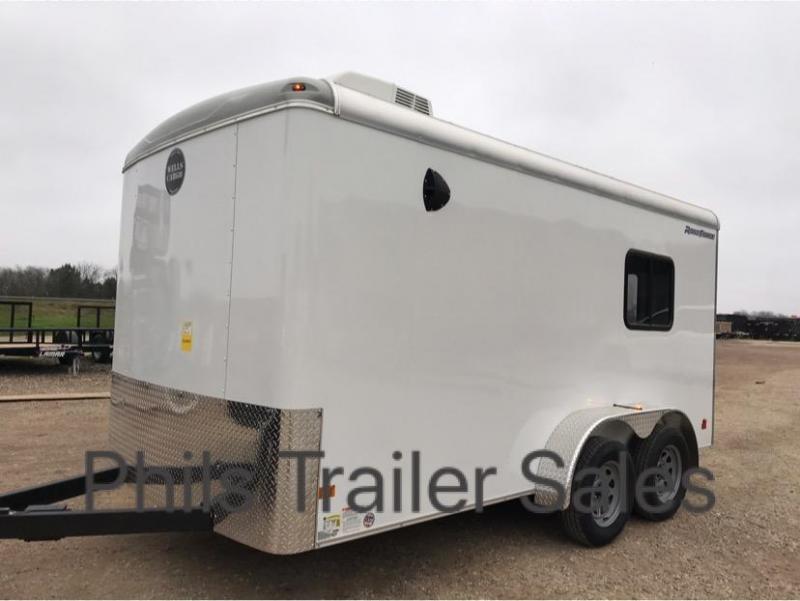 Wells Cargo 7X14 OFFICE TRAILER job site Enclosed Cargo Trailer