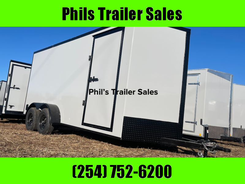7X16 + V NOSE 7 FT INTERIOR Continental Cargo ENCLOSED TRAILER CARGO