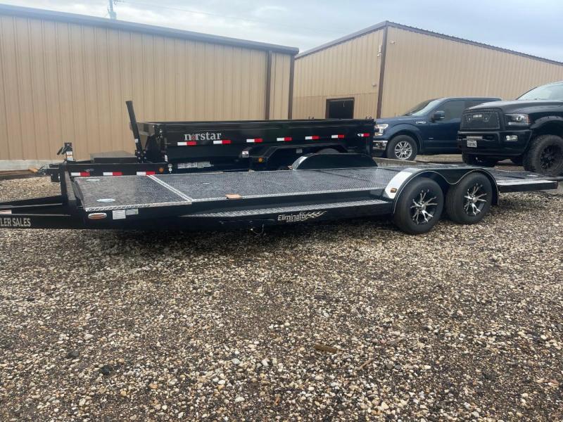 102 Ironworks TILT 23 X 102 ELIMINATOR  CAR HAULER  ALUMINUM WHEELS 
