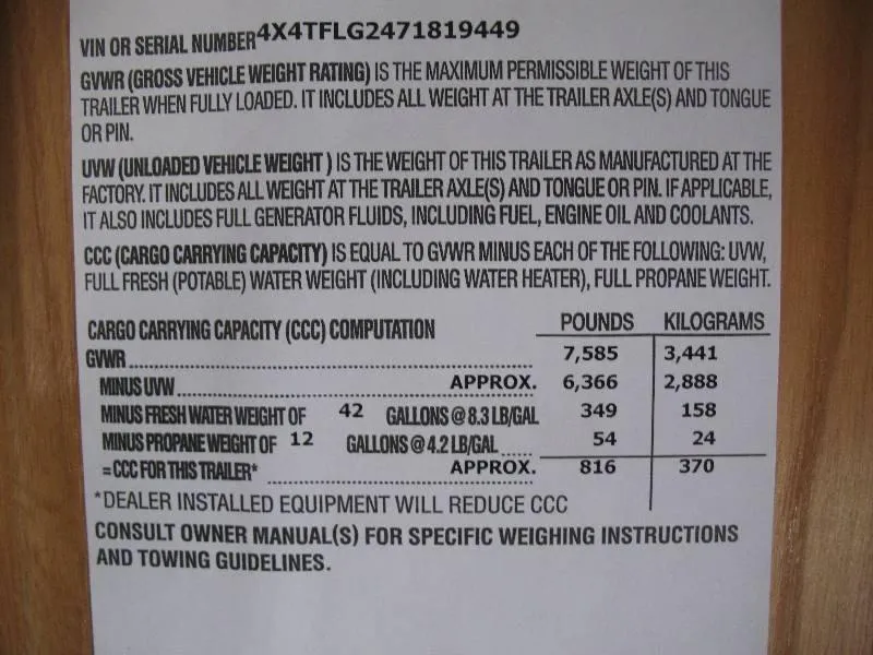 used Travel Trailers Forest River Flagstaff for sale, in Decatur, IN Thumbnail 25