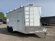 2026 Stealth 7x14 Aluminum Enclosed Cargo w/Rear Door Canopy w/Ultimate Contractor Package & Extra H