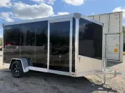 2026 Ideal Cargo 6x12 Galvanized Enclosed Cargo Trailer w/Spare Tire, Interior Spare Tire Mount & E-
