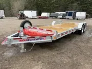 2026 N&N 7x16+6 Galvanized 17.6k Partial Tilt Equipment Trailer w/Spare Tire & Mount