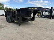 2026 Griffin 7x14 14K Powder Coated Gooseneck Dump Trailer w/ 36” High Sides