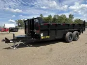 2026 Griffin 7x16 14K Telescopic Powder Coated Dump Trailer