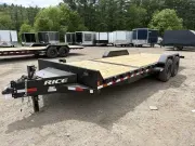 2026 Rice 7x22 16K Partial Tilt Deck Powder Coat Equipment w/Spare Mount & Storage Box & D-Rings