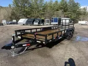 2026 Sure-Trac 7x20 10K Powder Coated Tube Top Utility Trailer w/Rear Ramp Gate